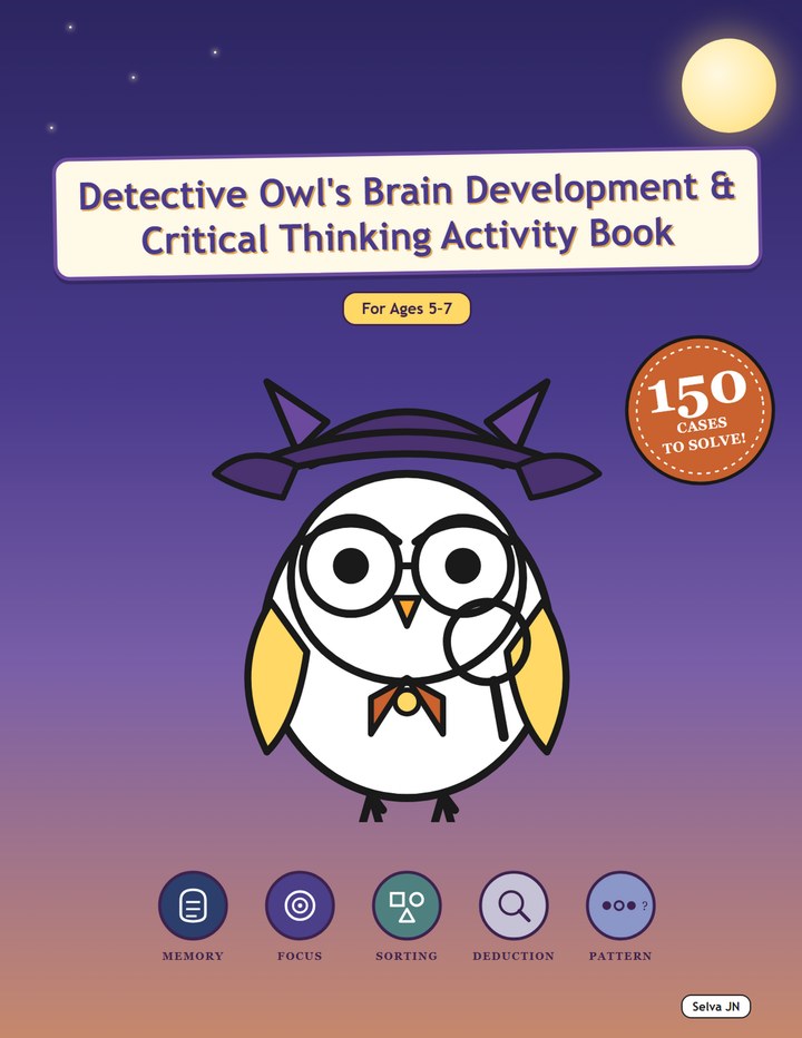 Detective Owl's Casebook cover, Night Sky Edition