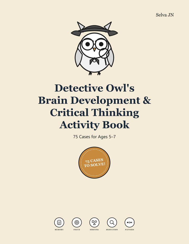 Detective Owl's Casebook cover, Original Edition, 75 Cases