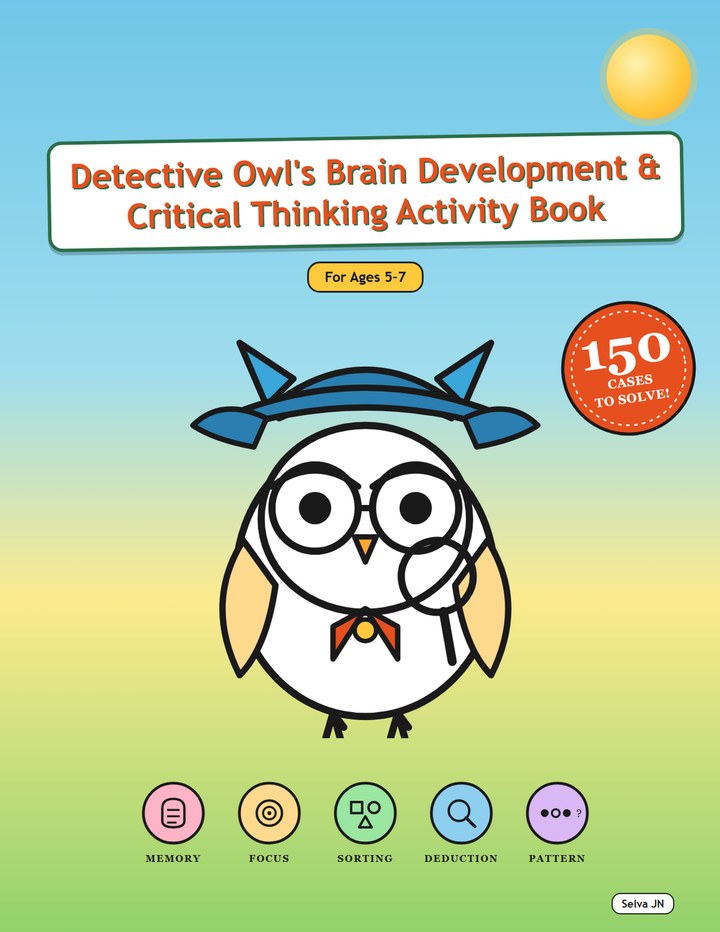 Detective Owl's Casebook cover, Sunshine Edition, 150 Cases